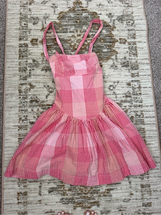 Free People Dresses & Skirts - Pink Check Sundress - Casual Summer Dress